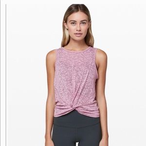 Lululemon front knot tank, purple sz 6